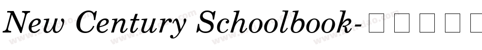 New Century Schoolbook字体转换